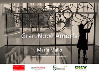 Gran Nube Amorfa 
María Mallo 
Talleres: 6/11 noviembre 2014 
Exposición: 12 noviembre 2014 / 15 enero 2015  