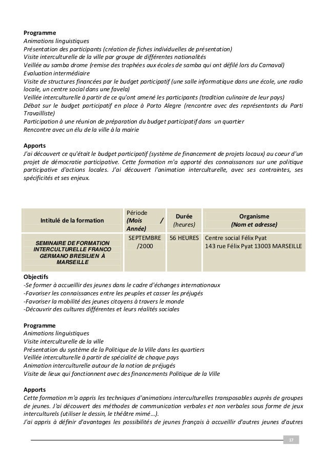 Dossier VAE soutenu en janvier 2011