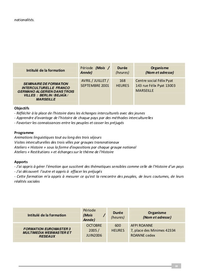 Dossier VAE soutenu en janvier 2011