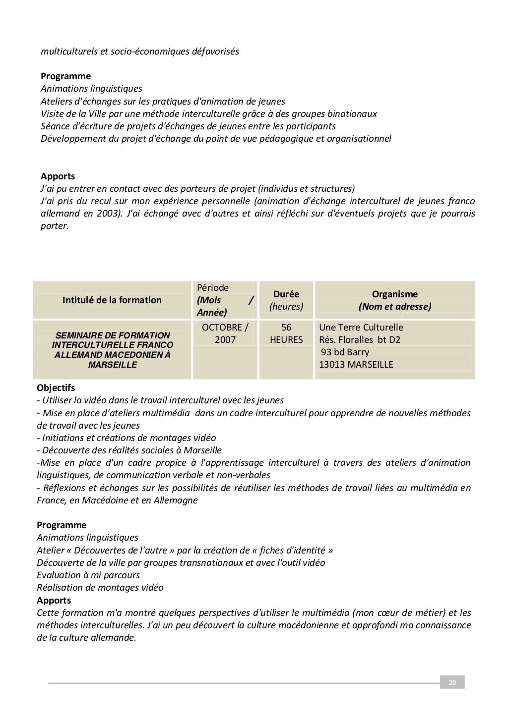 Dossier VAE soutenu en janvier 2011