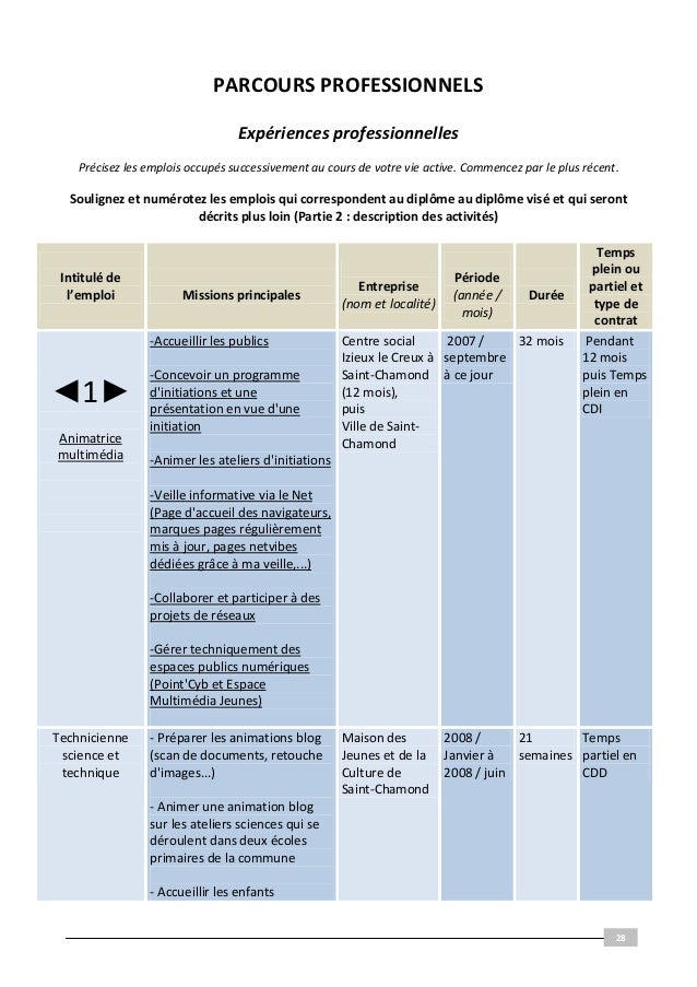 Dossier VAE soutenu en janvier 2011