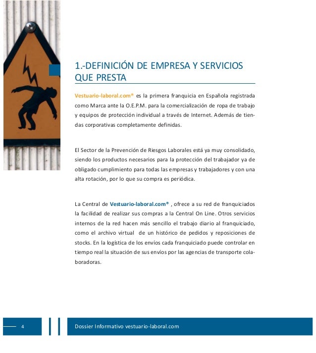 Dossier vestuario laboral
