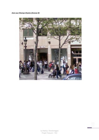 Zara aux Champs-Elysées (Annexe 8)




                                     Iut Nancy- Charlemagne
                                       Projet Tuteuré – TC2
 