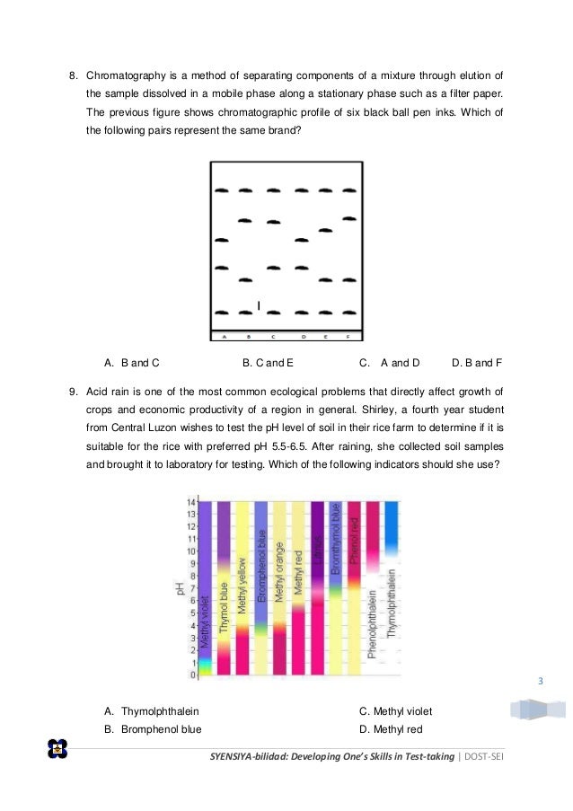 dost sei scholarship exam reviewer