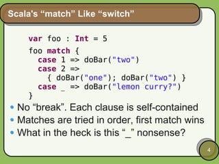 Pattern Matching in Scala | PPT