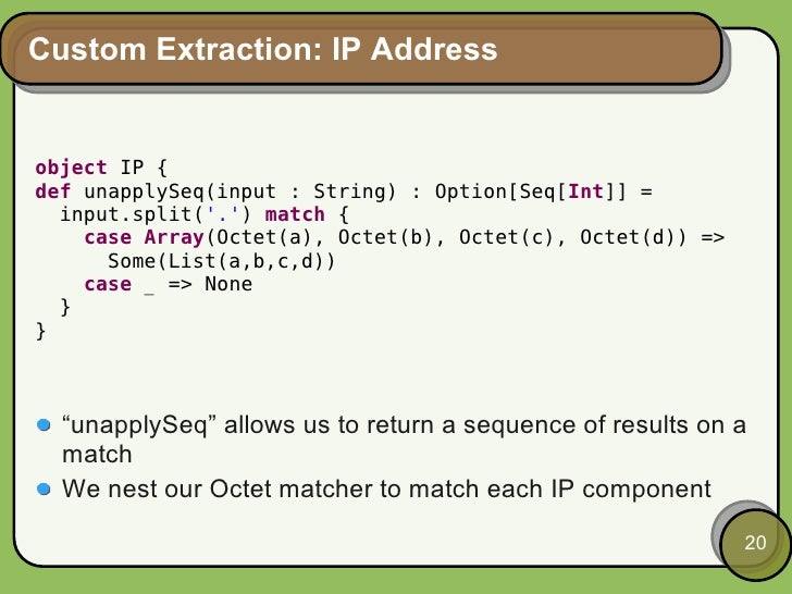 how pattern matching works in scala