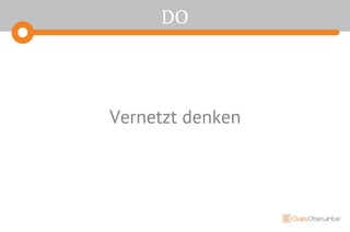 DO
Vernetzt denken
 