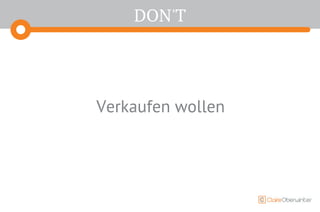 DON'T
Verkaufen wollen
 