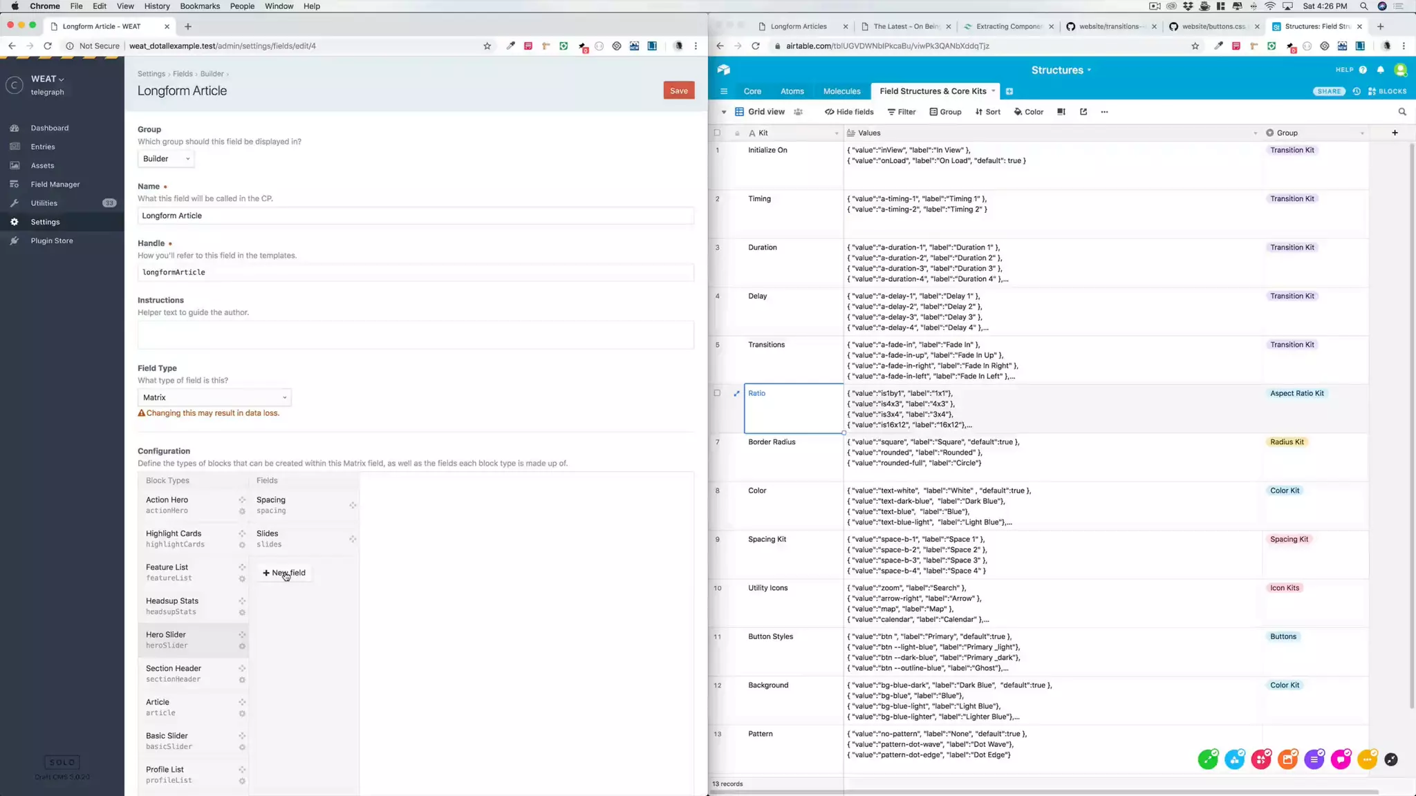 [EXPORT VIDEO]
Of Craft Fields being
built
 