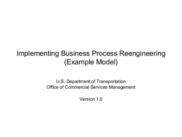 Business process reengineering case study india