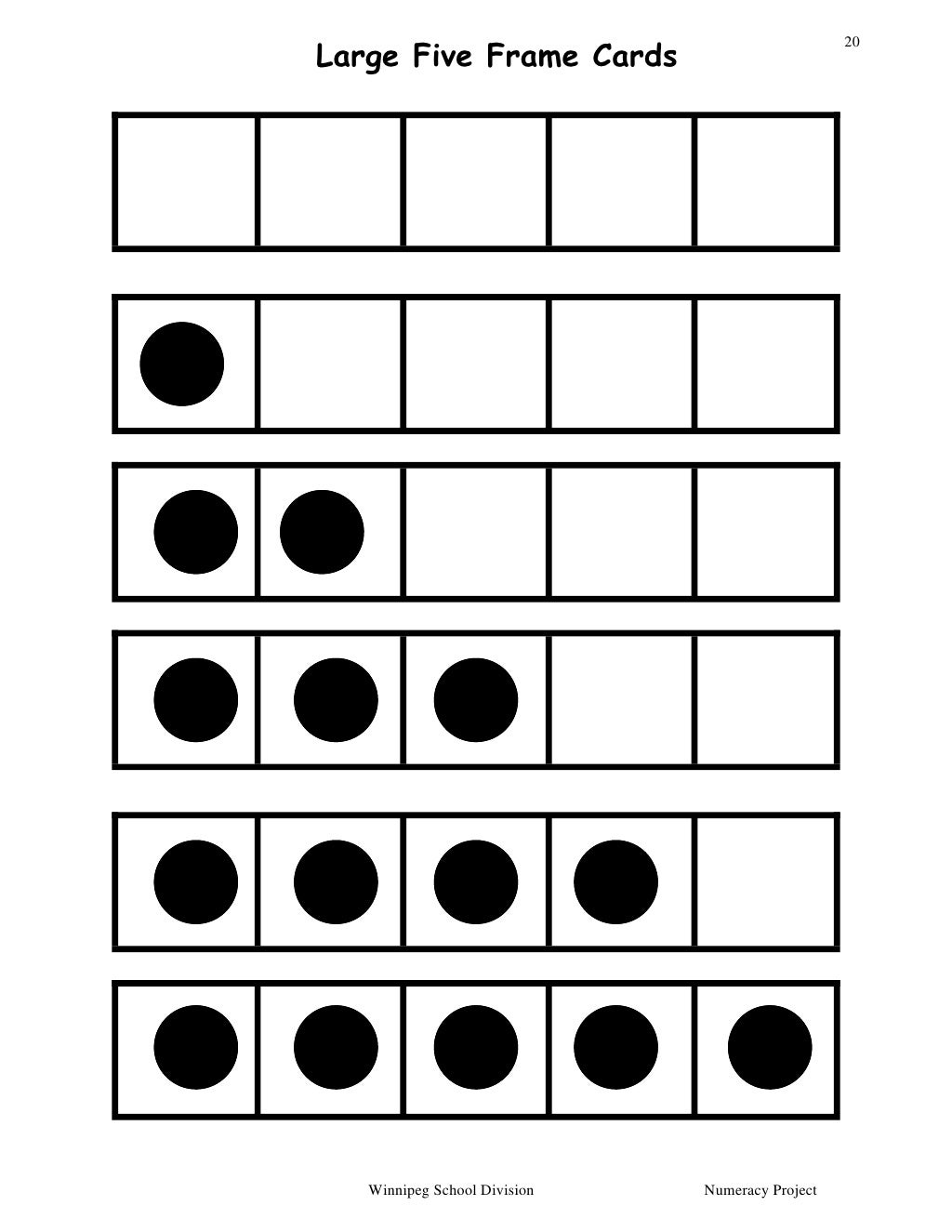 Dot Card And Ten Frame Package2005
