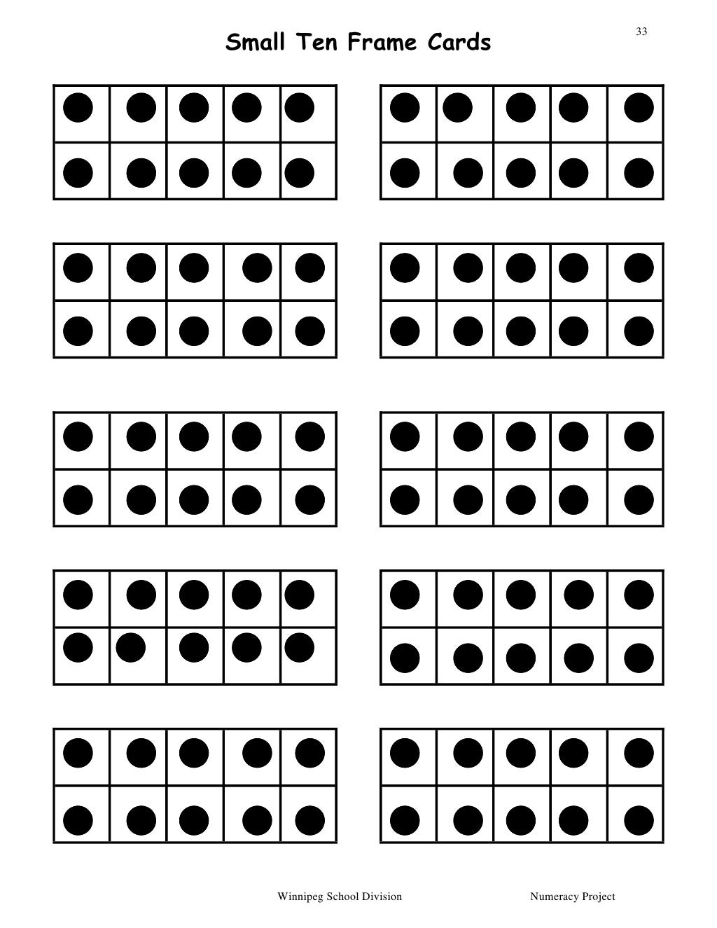 Dot card and_ten_frame_package2005