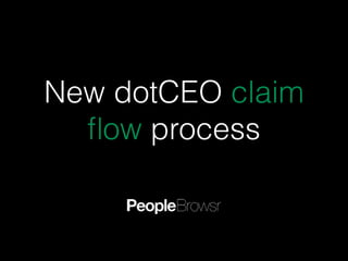 New dotCEO claim
ﬂow process
 