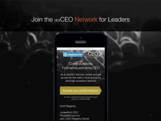 Join the dotCEO Network for Leaders

7

 