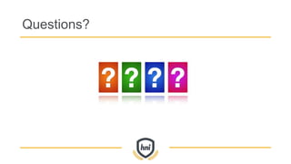 Questions?
 