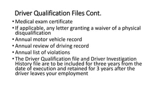 DOT Compliance Solutions | PPTX