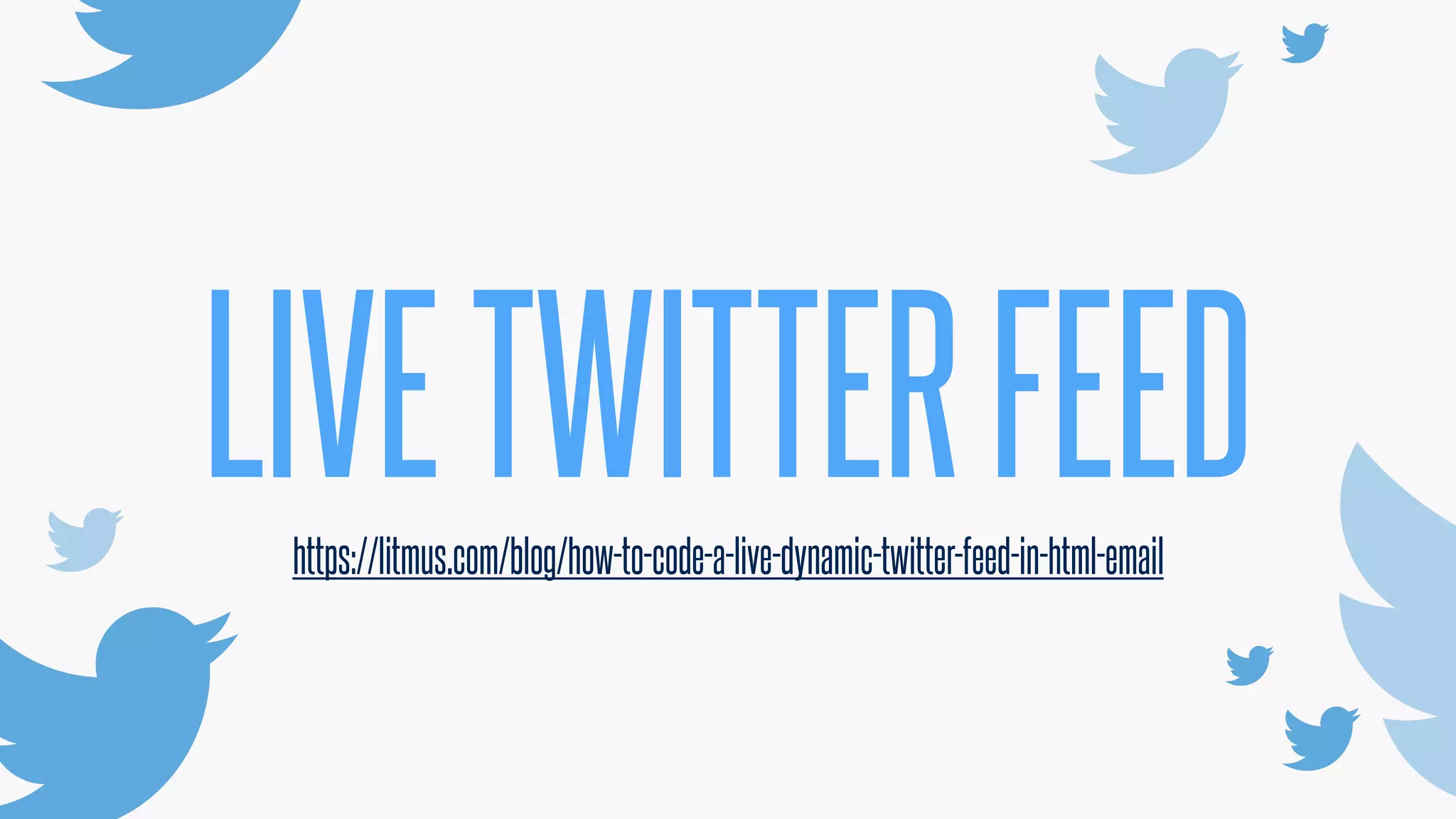 @KevinMandeville #CSSSummit
LIVETWITTERFEEDhttps://litmus.com/blog/how-to-code-a-live-dynamic-twitter-feed-in-html-email
 