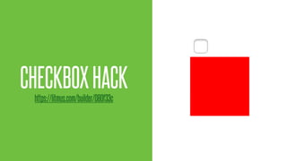 @KevinMandeville #CSSSummit
CHECKBOXHACK
https://litmus.com/builder/080f33c
 