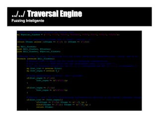 ../../ Traversal Engine
Fuzzing Inteligente
 