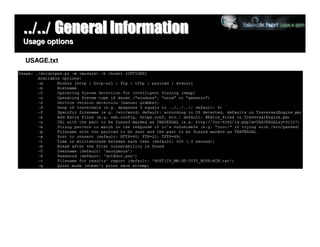 ../../ General Information
Usage options

USAGE.txt
 