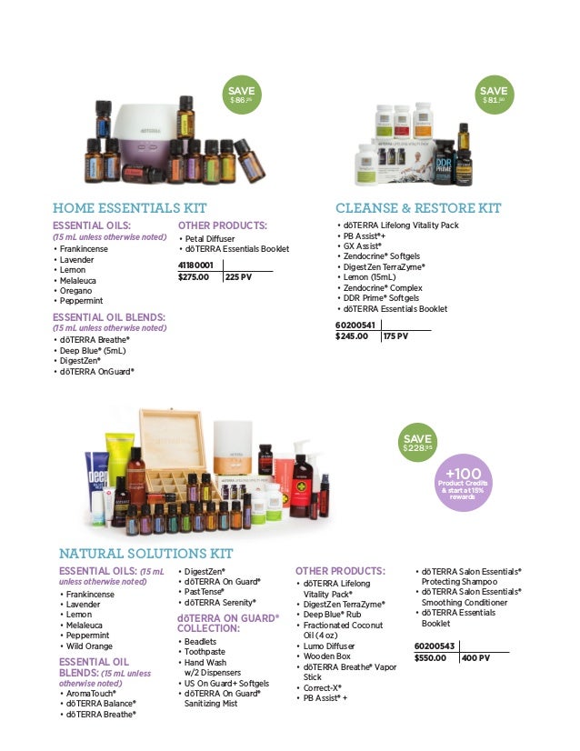 Doterra enrollment kits