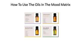 How To Use The Oils In The Mood Matrix
 