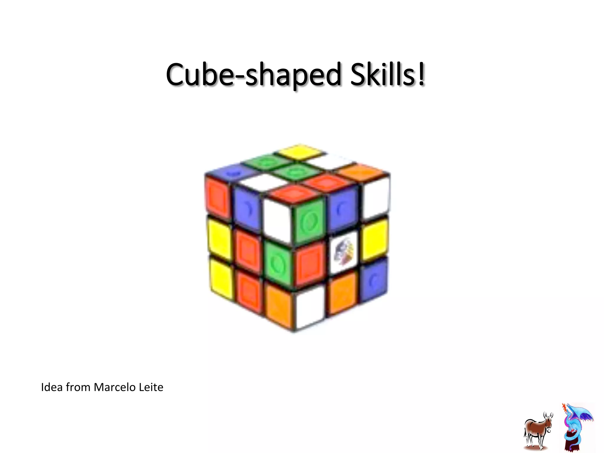 Cube-­‐shaped  Skills!
Idea	
  from	
  Marcelo	
  Leite	
  
 