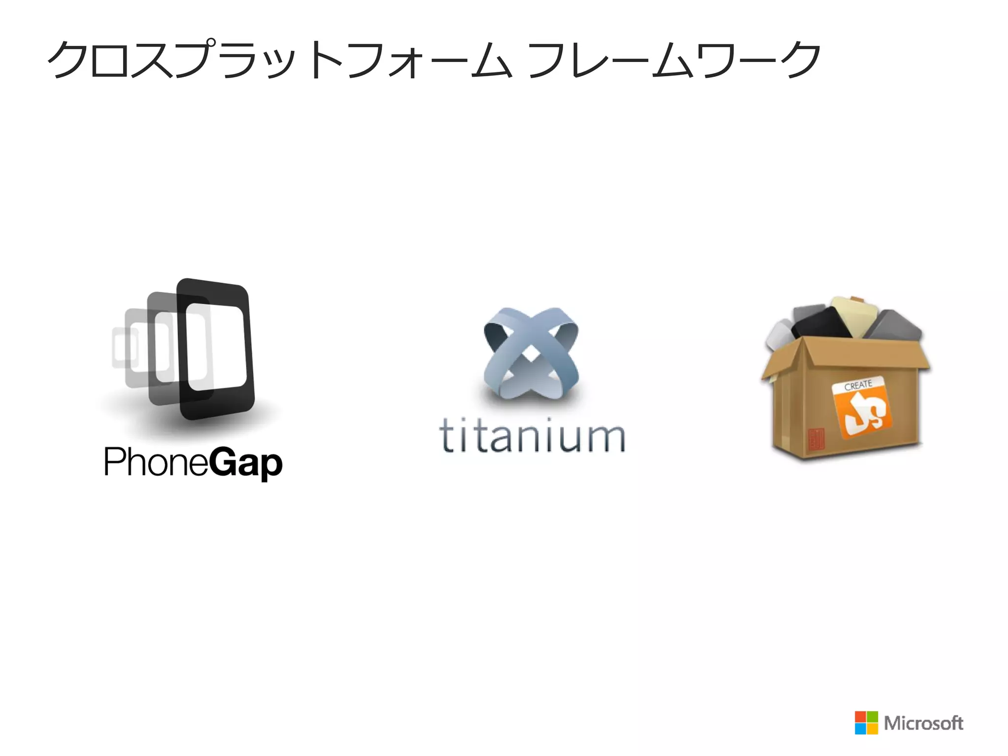 クロスプラットフォーム フレームワーク

 