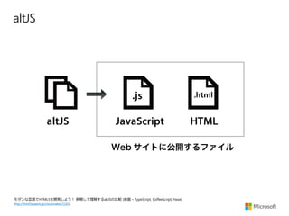 altJS

モダンな言語でHTML5を開発しよう！ 俯瞰して理解するaltJSの比較 (前篇 – TypeScript, CoffeeScript, Haxe)
http://html5experts.jp/clockmaker/2183/

 