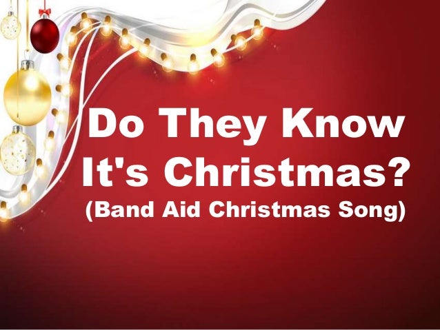 do they know its christmas bandaid christmas song