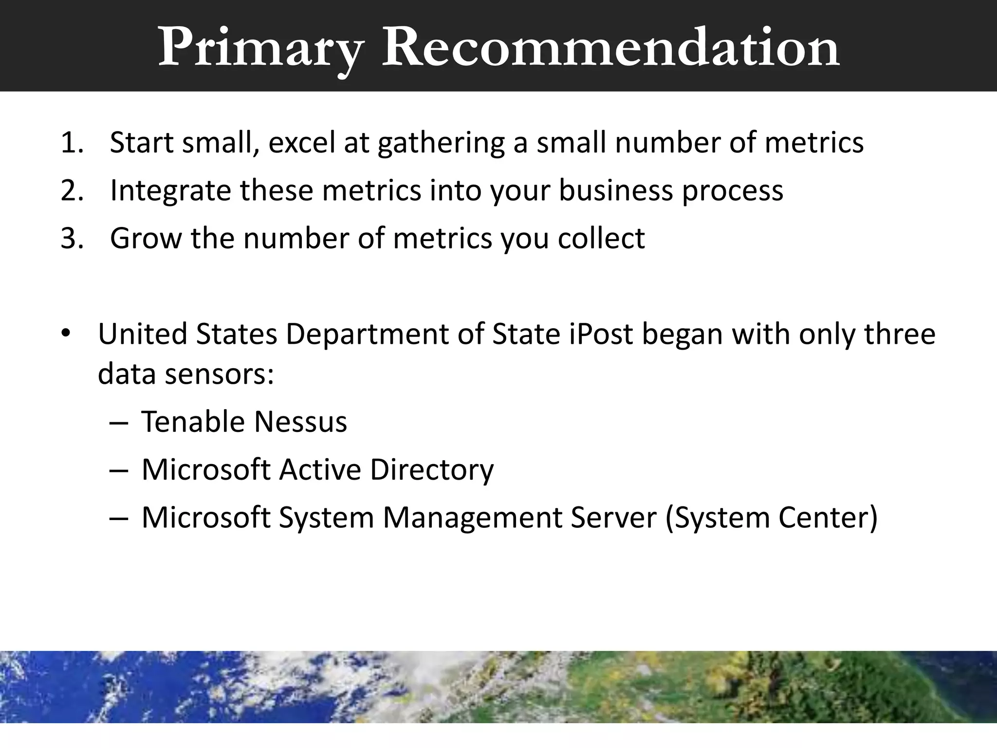 Suggested Solution
Create an effective, sustainable security aware culture
that is results driven.
 Foundation
 Leading Change
 Gemba Board
• Security
• Quality
• Delivery
• Cost
• People
 Case Study Examples & Results
 