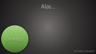 Develop
Alas…
Chris Heilmann @codepo8
 