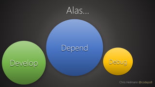 Develop Debug
Alas…
Chris Heilmann @codepo8
Depend
 