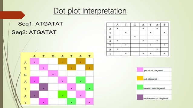 Dot matrix Analysis Tools (Bioinformatics) | PPT