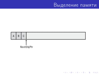 Выделение памяти
 