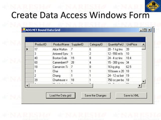 Create Data Access Windows Form
 