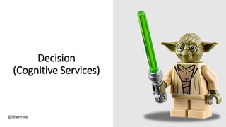 Decision
(Cognitive Services)
@Sherrrylst
 