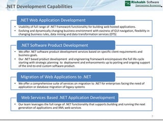 Web & Application Development Capabilities