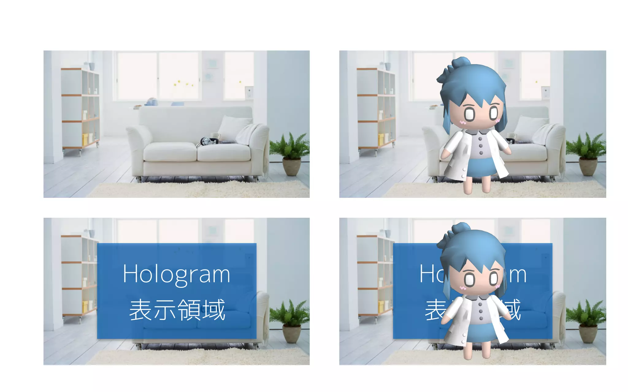 Hologram
表示領域
Hologram
表示領域
 