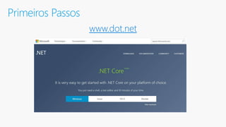 Primeiros Passos
www.dot.net
 
