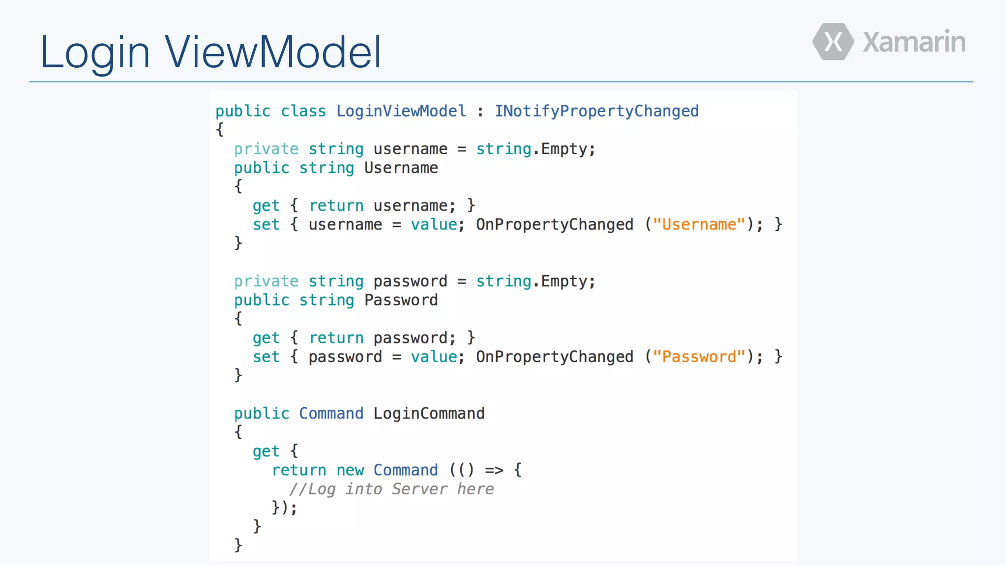 Login ViewModel!
 