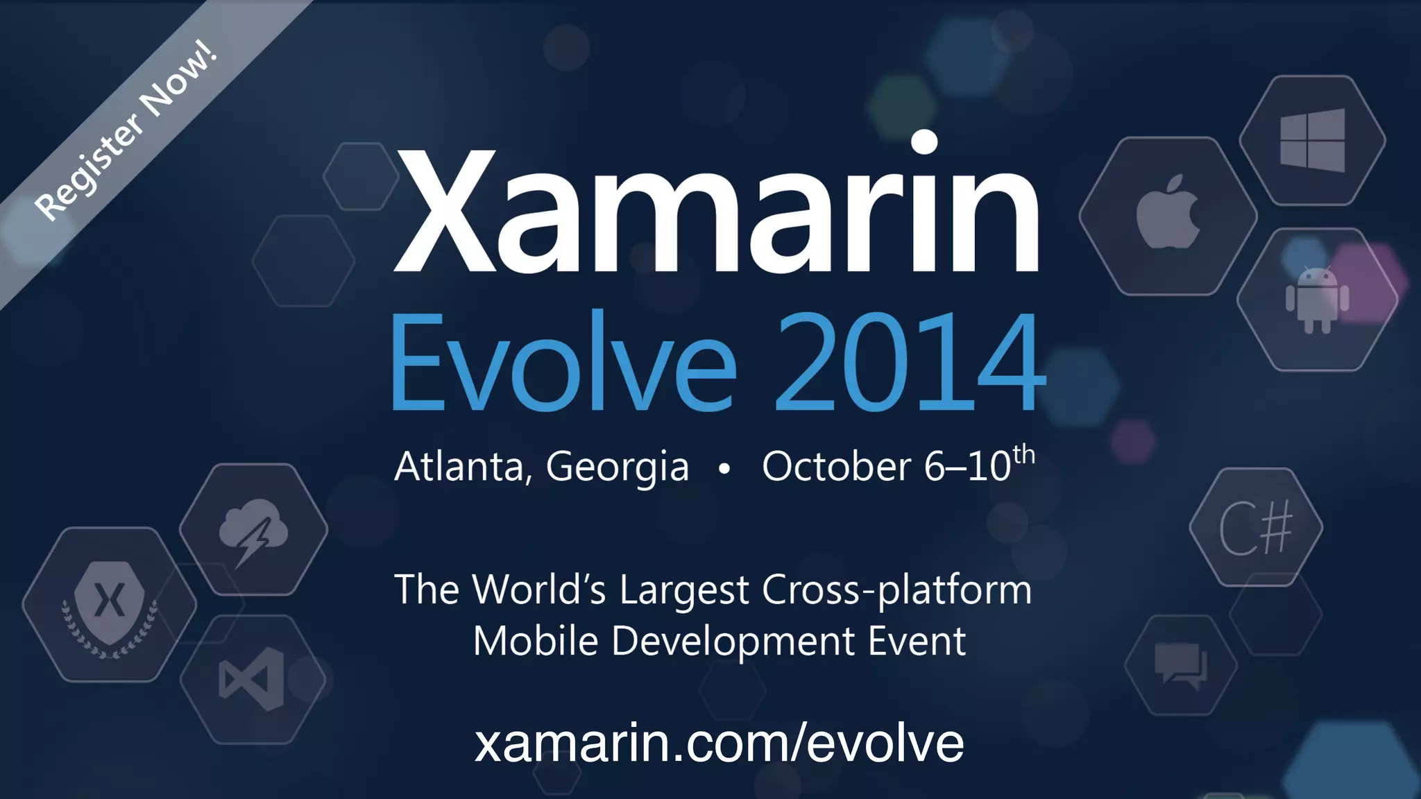 Key Attendees!
xamarin.com/evolve!
 