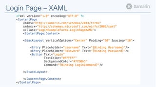 Login Page – XAML!
 