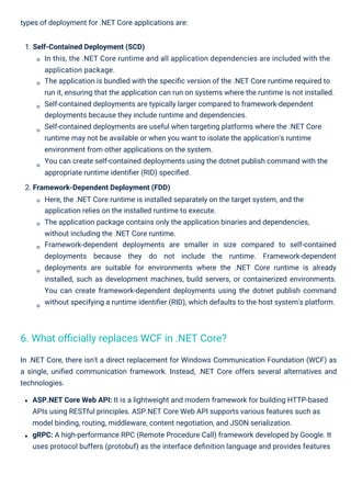 Dot NET Core Interview Questions PDF By ScholarHat | PDF