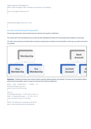 Dot Net Design Patterns Interview Questions PDF By ScholarHat | PDF