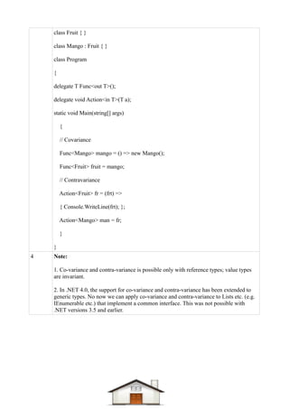 Dotnet difference questions & answers Compiled-1 | PDF