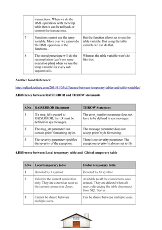 Dotnet difference questions & answers Compiled-1 | PDF