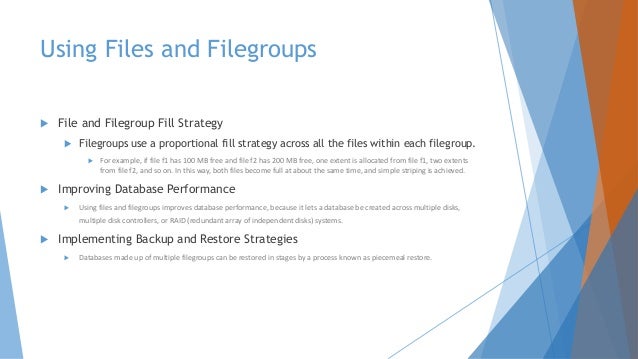 Sql Filegroups Best Practices : Adding a Filegroup in SQL Server – WKBPSZ