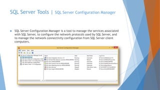 Microsoft SQL Server 2012 Components and Tools (Quick Overview) - Rev 1 ...