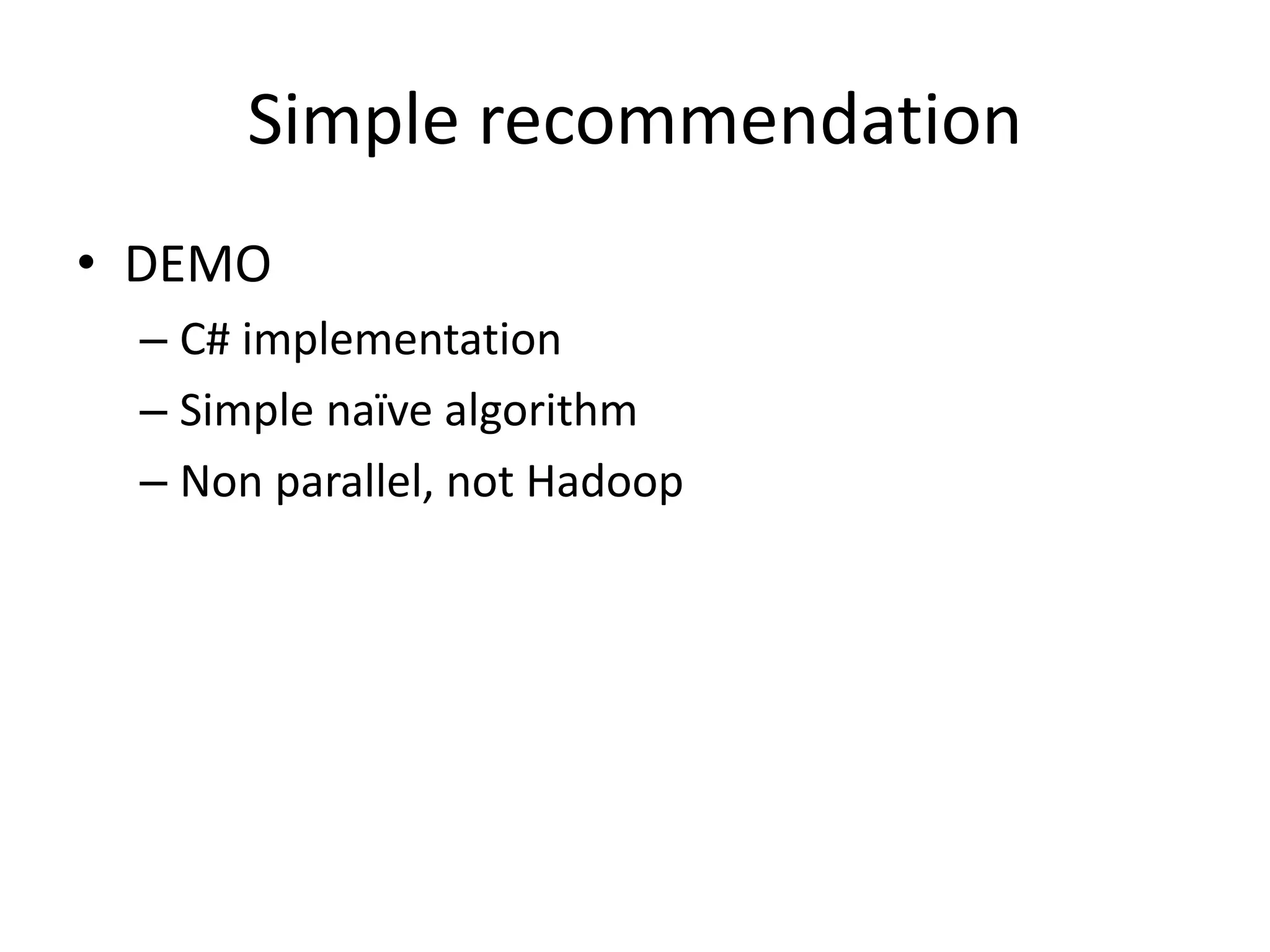 Pig
• A data-flow language
• Express the processing as a series of
transformations
• Steps are translated into Map Reduce jobs
• We can look at it like LINQ
• We’ll learn it by example
– Pig’s command line shell: grunt
– Pig’s language: Pig Latin
 